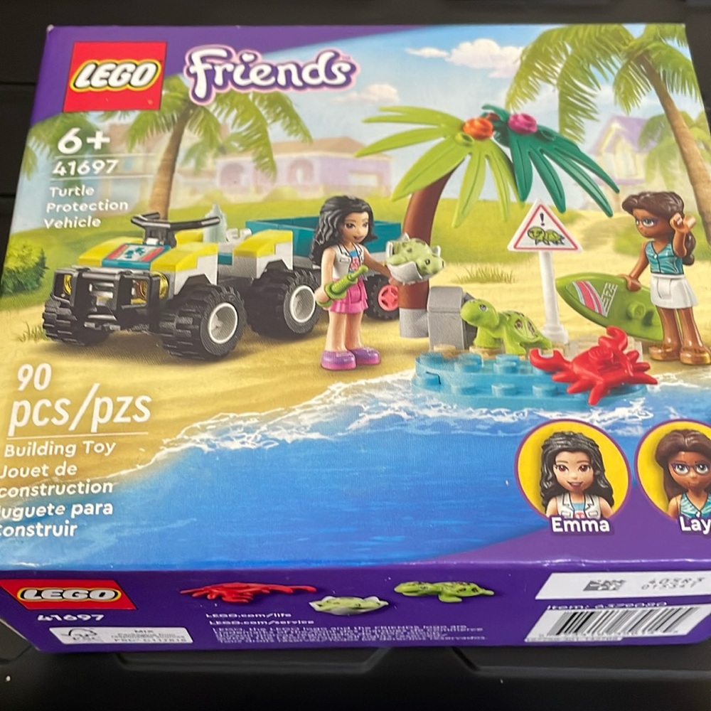 LEGO Friends Turtle Protection Vehicle 41697 Building Kit 90 Pieces PKG DMG